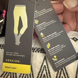Xersion Yellow and Black Athletic Shorts